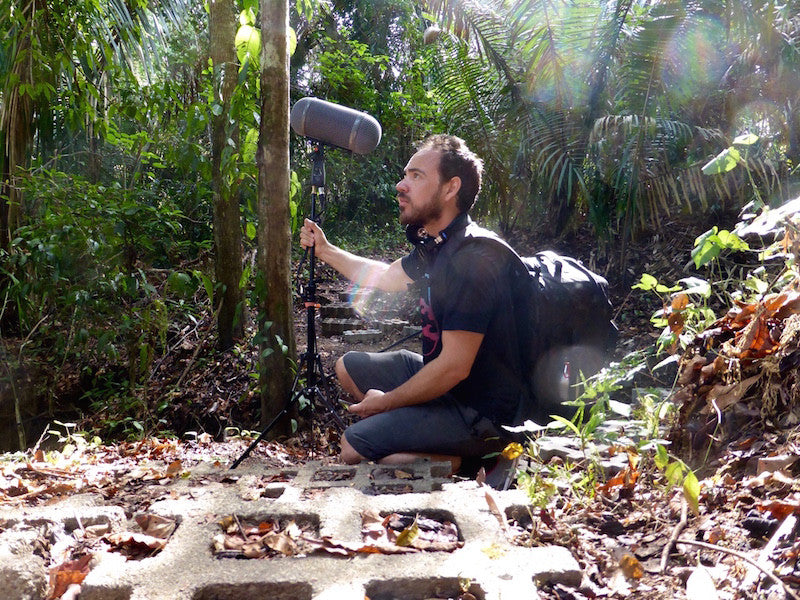 Puremagnetik's Micah Frank field recording in Costa Rica