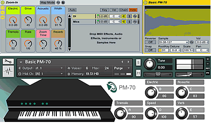 The PM-70 Ableton Live and Kontakt Instrument Interfaces
