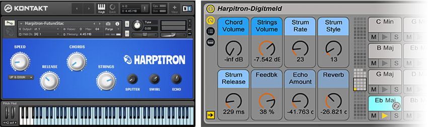 The Harpitron Ableton Live Pack and Kontakt Interface