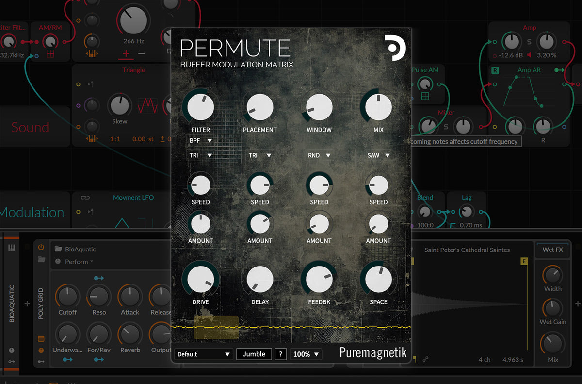 Pure Data Modulation Matrix Permute | Buffer Modulation Matrix | Puremagnetik