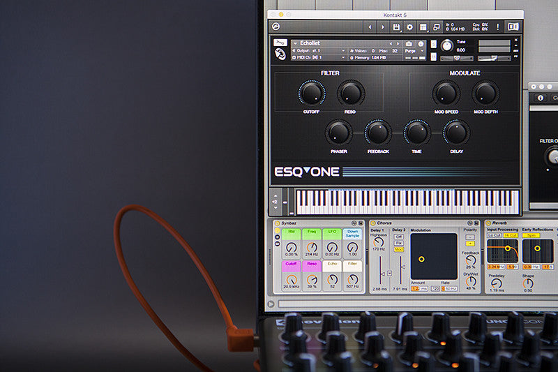The Ensoniq ESQ-1 has been sampled and released as an Ableton Live Pack, Kontakt and Logic Instrument 