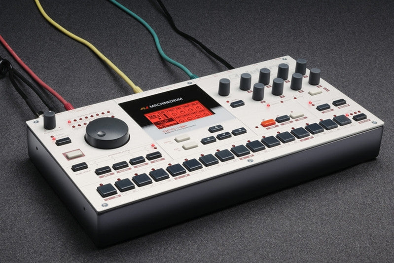An Elektron Machinedrum was deconstructed and reprogrammed as an Ableton Live Pack