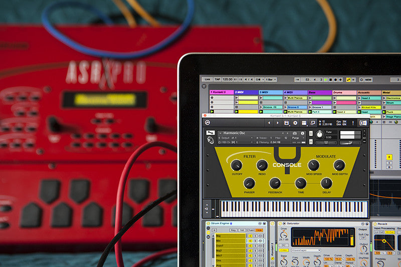 Console Y brings the ASR-X to your desktop as an Ableton Live Pack and Kontakt instrument.