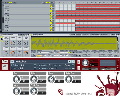 The Guitar Rack Interface for Ableton Live and Kontakt
