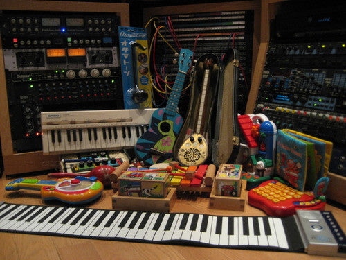 A collection of toys was recorded and programmed as an Ableton Live Pack, Kontakt Instrument and Logic library 