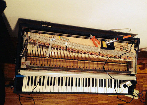 A Fender Rhodes Mark II was restored and recorded.