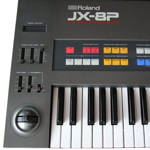 Jax was sampled from an original Roland JX-8P Synthesizer.